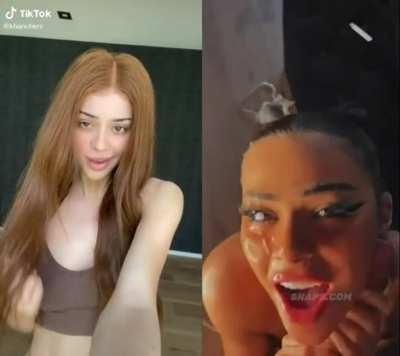 From Tiktok to sucking cock 😰 ( Her Free Album In Comments )