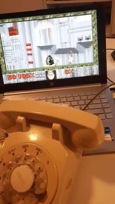 Running doom on a rotary phone