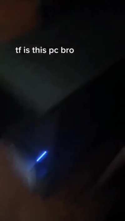 His PC's just acting up a bit