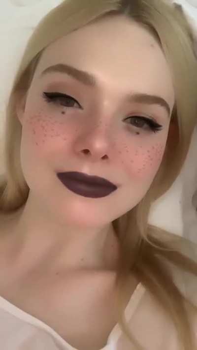 Elle Fanning moan