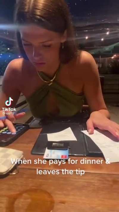 When she's fiscally responsible