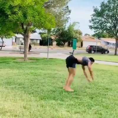 The way he does flips..