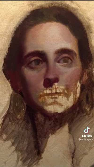 Painting from bones to likeness