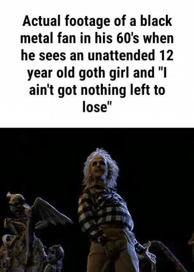 Black metal fan