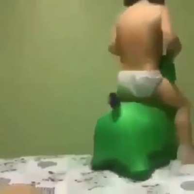 Down he goes