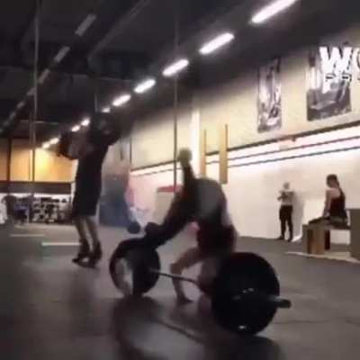 Ride a barbell like a hoverboard