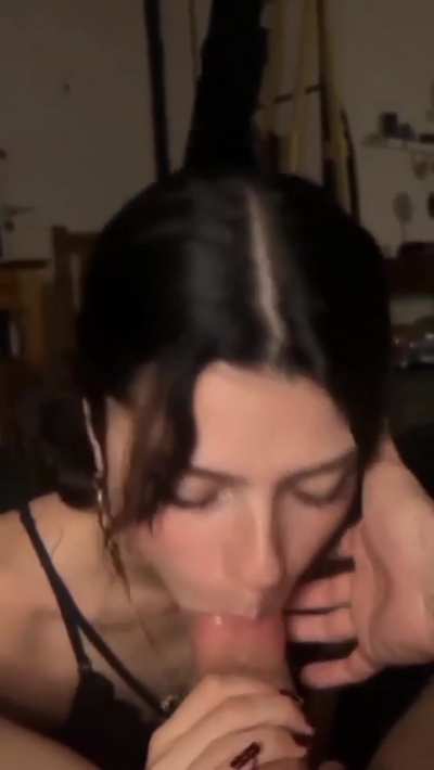 Doe-Eyed Jewish Girl Giving Amazing Head