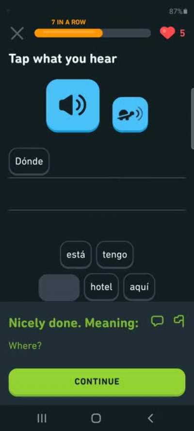 Duolingo performing Donda chant