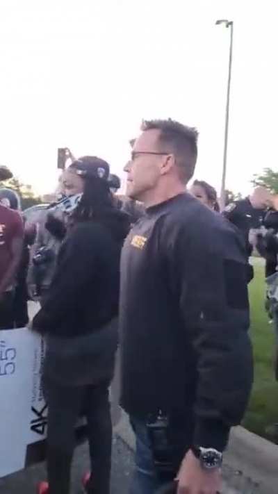 Cops in Flint laid down all their gear and start marching with protestors, seemed to have avoided riots tonight.