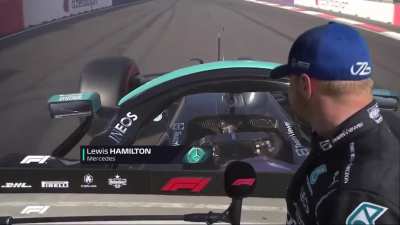 Bottas Reaction To Hamilton Lock-Up In Baku