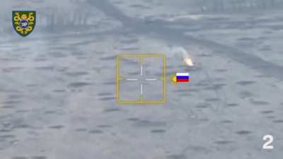 Footage from the 53rd Mechanized Brigade showing a single Ukrainian tank fend off against three Russian tanks