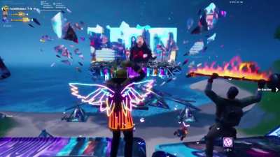 Perfectly timed my “Drop The Bass” emote to a Steve Aoki beat drop.