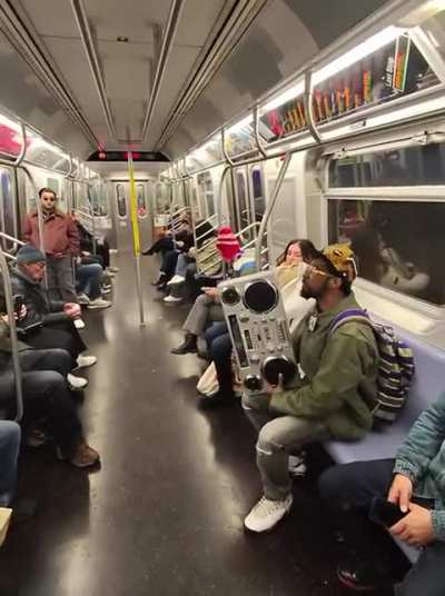 Best case NYC subway experience.