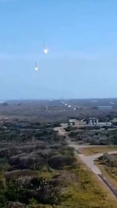 spacex boosters coming back on earth to be reused again