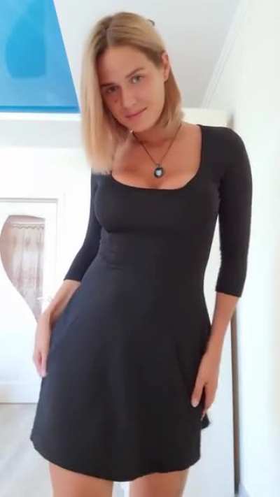 what does the black dress hide? =)
