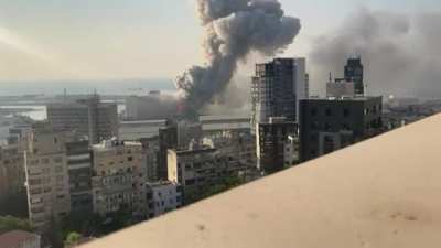 Another view of Beirut's Blast. This one shows how the buildings were completely annihilated.