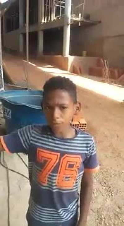 This little boy can perfectly imitate special singing birds of the Brazilian fauna.