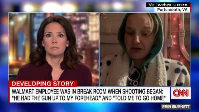 Jessie Wilczewski was an employee for only five days at Walmart in Chesapeake, VA, when a fellow employee opened fire in the store's break room. She recounts her horrifying experience to CNN's Erica Hill.