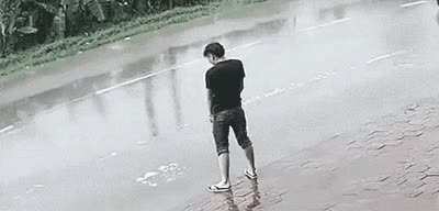Pee to the road