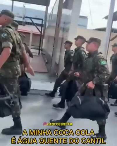 Brazilian army singing 
