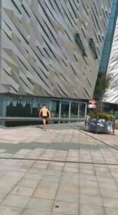 Diving in a public pool