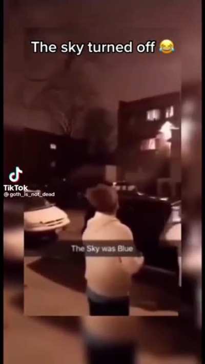 the sky turned off