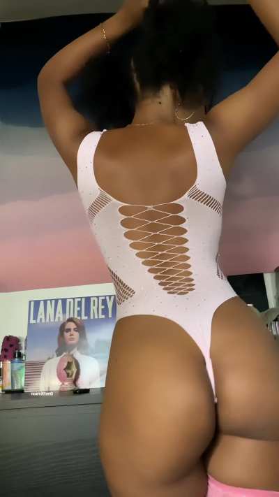 this pink lingerie looks good on my brown skin but i think it would look better on the floor