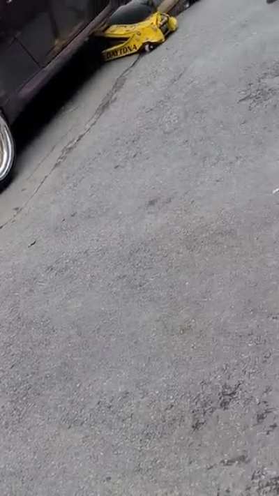 Watch me mount this tire using a torch