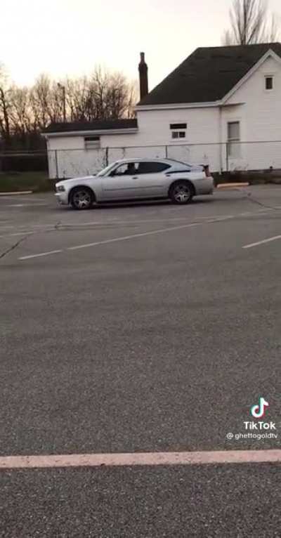Guy tries to do a burnout but only burns out transmission