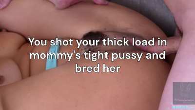 All bulls need a cuck cheerleader when breeding mommy's tight pussy