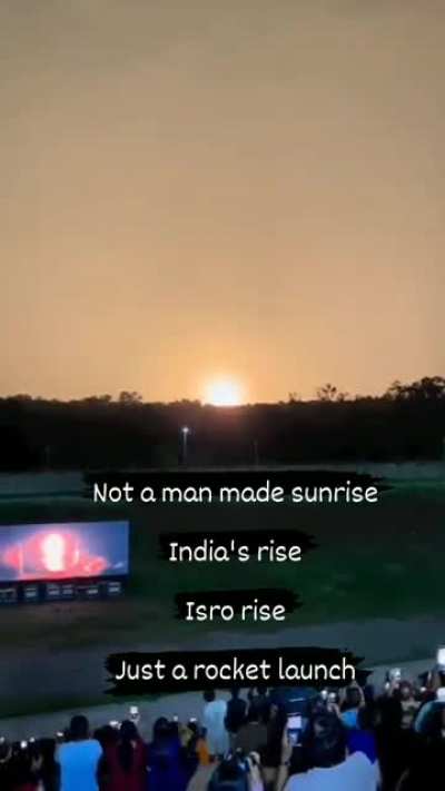 Indian Rocket Turning Night into Day