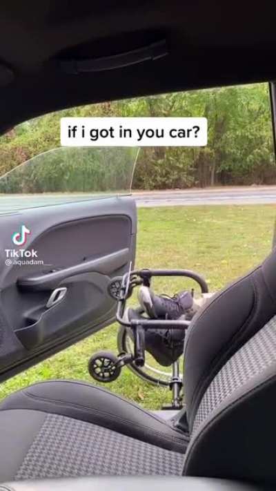 What would you do if he got in your car?