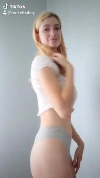 Cute tiktok girl with huge tits