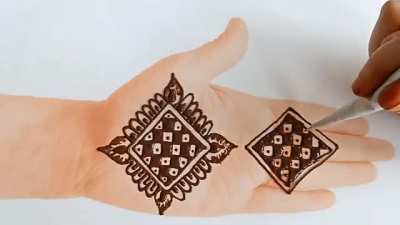 Latest simple beautiful henna mehndi design – tattoo