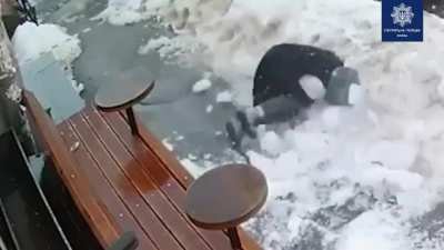 Going under the safety barrier