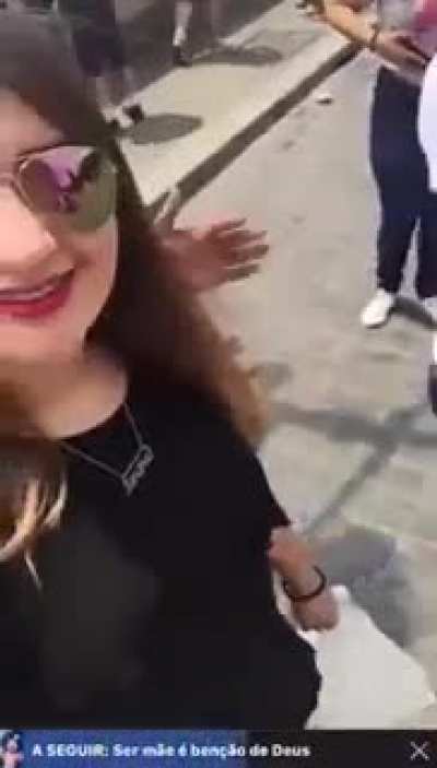 Beggar Kisses Her Randomly