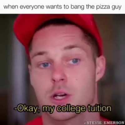 Just pay for the dam pizza