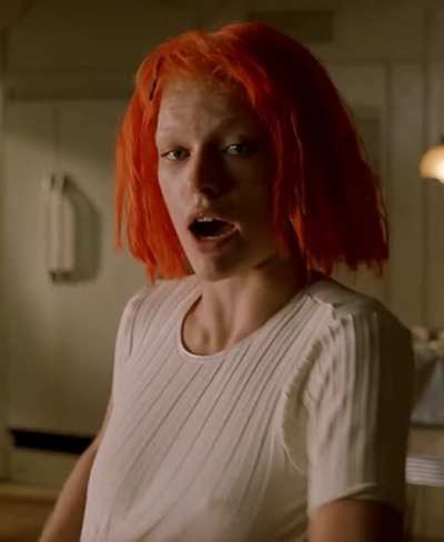 A clip of Milla Jovovich from the 1997 movie 