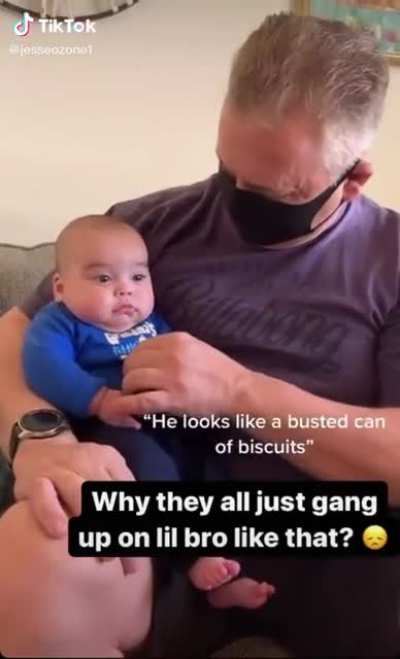 Baby getting roasted