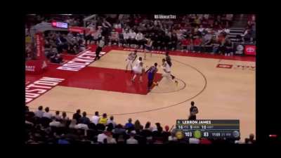 [Highlight] Rui Hachimura, who has been playing great D for the Lakers, blocks 3 dunk attempts against Houston. He finished with 20 pts, 12 reb, and 3 blk