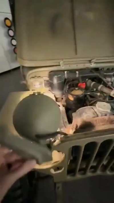 The US Army Jeep was made for quick field repairs under any conditions.