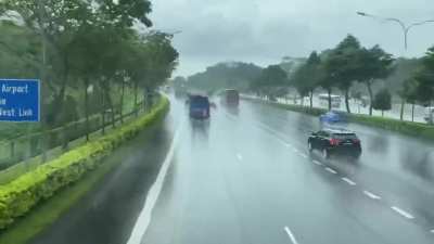 A rainy bus ride