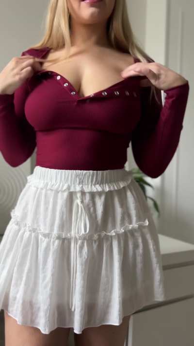 I look so innocent until I undo my top