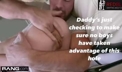 Daddy checks everyday! Then he’ll fill it up with his own cum 