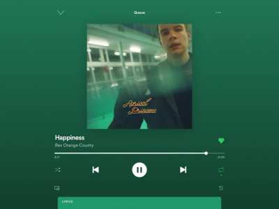 Happiness by Rex Orange County :)