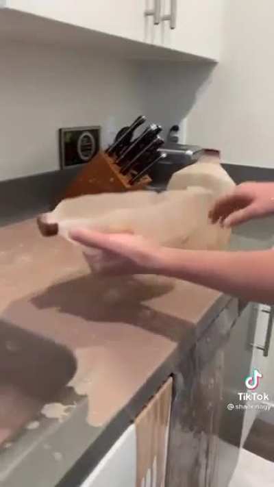Making a mess is funny.