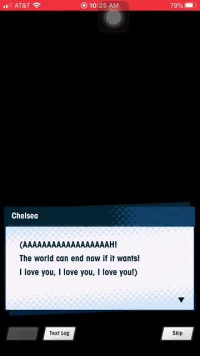 Honestly gotta give props to Chelsea’s VA for giving us a vocal keyboard smash