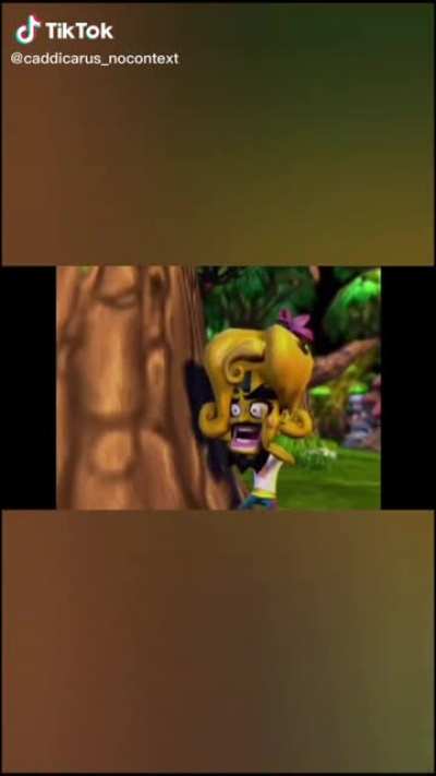 Crash Bandicoot reaction scream