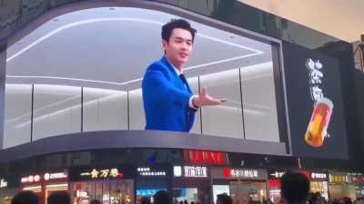 Naked eye 3D effect LED Display