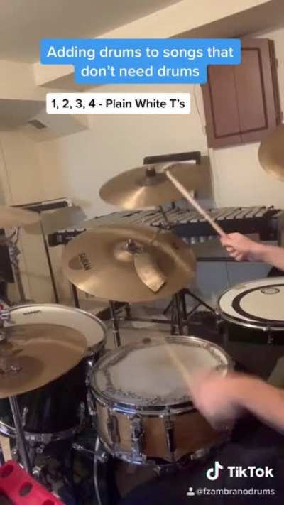 Adding drums to songs that don’t need drums (OC)